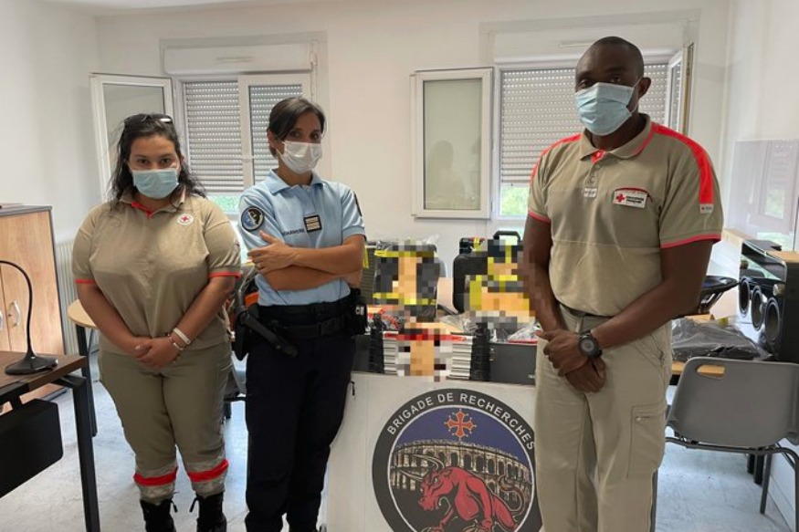 La Gendarmerie offre le butin de cambriolages à la Croix-Rouge